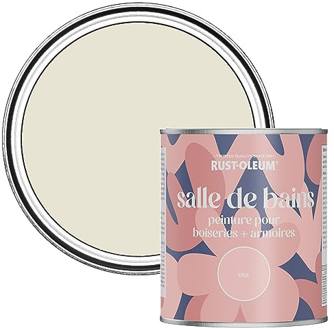 Rust-Oleum Grey Moisture Resistant Bathroom Wood and Cabinet Paint in Matt Finish - OYSTER 750ML