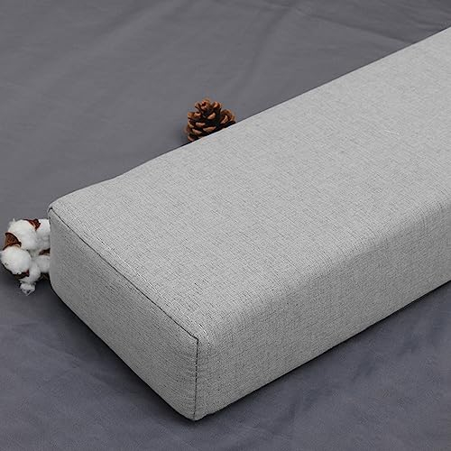 RAKTOV Kopfteil-Kissen für Doppelbetten, Wandseite zwischen der Naht, Bettlückenfüller, Doppelbett-Matratzenverbinder für Zuhause/Hotel, 200 x 10 x 20 cm, Grau