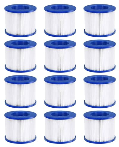 MagiDeal Cartouches filtrantes Accessoires de Filtre Installation Facile Spa Clean Fresh Water Filtre léger pour Eau de puits Filtre de Piscine, 12 Pièces