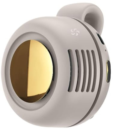 Clip On Cooling Fan, USB Rechargeable Mini Air Cooler, Bladeless Silent Circulator, Powerful Portable Breeze for Bedroom, Nursery, Gym, Tent, Beach, Dorm, Travel