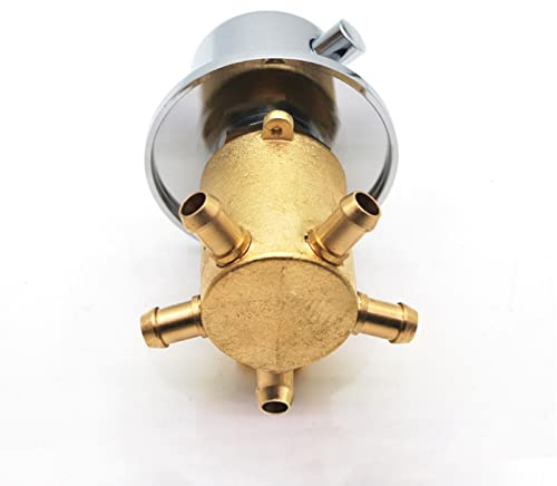 Mitigeur de douche thermostatique en laiton avec sortie 2/3/4/5 - Contrôle du panneau de colonne de douche - Cartouche de mélange d'eau G1/2 pour une régulation optimale de la température