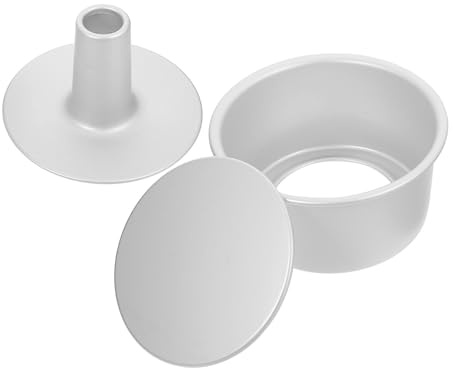 TOBBOMEY Moule à Gâteau Rond Set Moule Manqué Alliage Aluminium Antiadhésif Fond Amovible Cuisson Uniforme pour Cheesecake et Pâtisserie