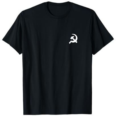 Marteau Faucille Minimaliste Graphique Communisme Socialisme T-Shirt