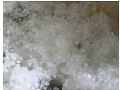 All4All Faserbällchen Kissenfüllung Füllmaterial 1kg Faserkügelchen Kissenfüllung Füllmaterial Kunstschnee Schnee Polsterfüllung