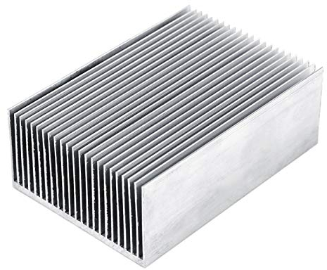 Jadeshay Dissipateur De Chaleur, 23 dents Dissipateur de Chaleur en Aluminium Dissipateur Thermique de Chaleur Radiateur pour Module IC de Transistor d'amplificateur à LED, 100 x 69 x 36 mm