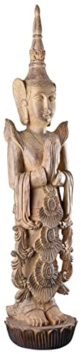 Buddha Figurine Thailand Temple Guard 96 cm Garden Figure Feng Shui Sculpture cw621 Palazzo Exclusive