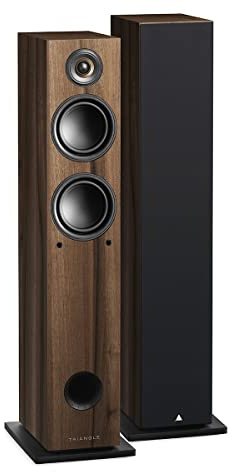 Triangle - Enceintes Actives LN05A - Enceintes Colonne Bluetooth avec Amplificateur 2 x 80W - Audio HD - Entrées Phono/Platine Optique Sortie Caisson - 165 x 921 x 263 mm – Châtaignier (Paire)