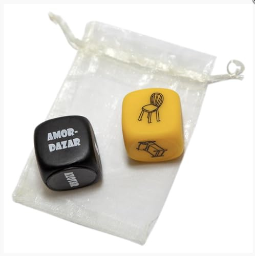 BOLSA DE 2 DADO SADO DE 3 MM X 3 MM + DADO DE OBJETO