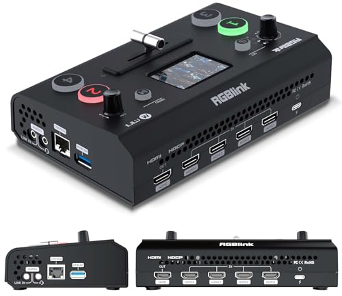 RGBlink Video Capture Card PCIe Alternative, Stream and Record in 1080P 60, 4 HDMI to USB 3.0 Ultra-Low Latency on PS5, PS4 Pro, Xbox Series X/S, Xbox One X, in OBS, Twitch, Zoom, YouTube