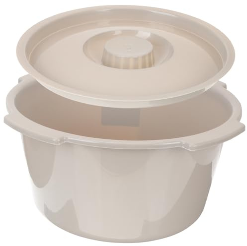 Mobestech Toilettstuhl Aus Plastik Mit Deckel Wc Eimer Als Urintopf Und Bettpfanne Leicht Zu Reinigen Und Schmutzabweisend Für Haushalt Schlafzimmer Und
