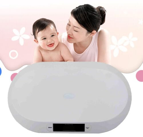Pèse-bébé numérique - balance bebe Pèse-bébé enfant jusqu'à 20 kg Pèse-bébé électronique numérique blanc