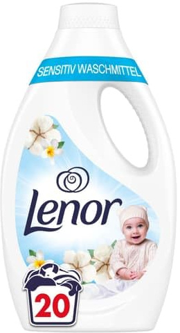 LENOR Sensitive flytande tvättmedel, tvättmedel 20 tvättlaster (1 l)