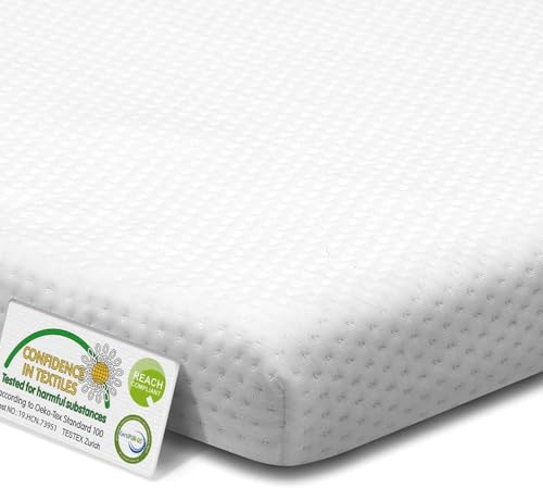 Mattress Topper Single Bed 6 cm High Comfortable Gel Memory Foam Core & Cold Foam 90x190cm Two Hardness, Removable Cover, Oeko-Tex ®, Certipur-US