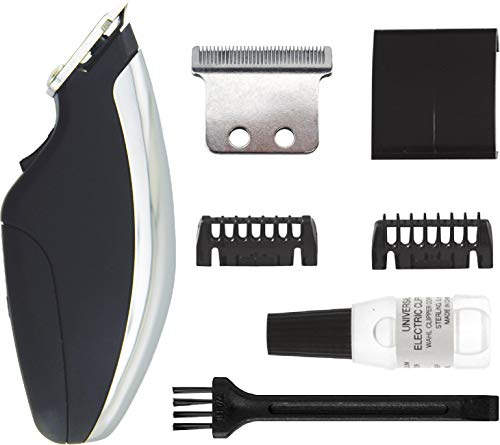 Wahl Pocket Pro Haartrimmer, Kleintrimmer für Haustiere, Trimmen von Tieren, Pflegeset für Haustiere, Hundepflege-Set, Trimmen von kleinerern Bereichen, kabellose Trimmer, batteriebetrieben