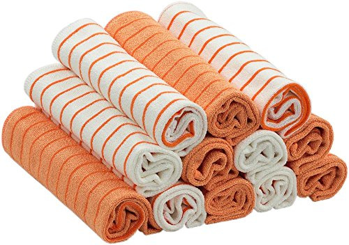 RESPEKT Mikrofaser - Tücher Plus, 12tlg - Set in veschiedenen Farben ::: Das Original aus dem TV!!! … (orange)