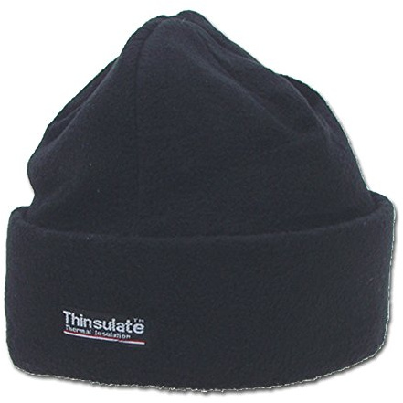 Unbekannt Bonnet Bord Roulable Polaire, Thinsulatefuetterung - Noir