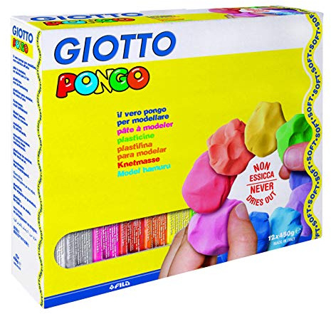 GIOTTO 514300 Pongo modelleringsmassa, flerfärgad