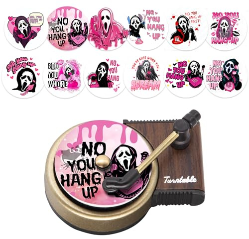 OBEST Pink Car Air Freshener Record Player Design 12PCS Air Vent Clip Car Aromatherapy Fragrance, Perfect Car Accessories for Music Fans Gifts