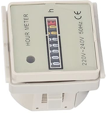 Contador de Horas, Contador de Tiempo 099999H59M AC 220240V Temporizador Industrial Berm Eléctrico de Alta Precisión
