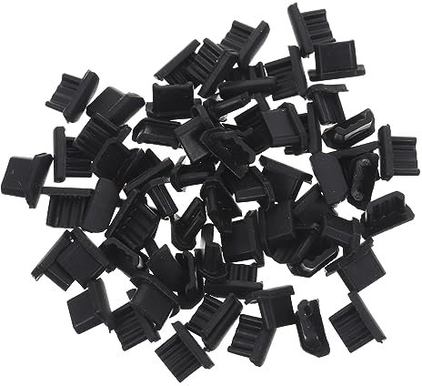 Angoily 65pcs Mobile Phone Dust Plug Silicone Micro Usb Port Cover Replacement Micro Usb Caps for Plug Protector for Mobile Phone Dust Stopper in Daily Use