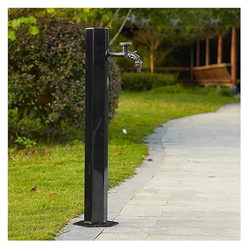 Grifo de fuente de columna de agua de jardín de acero inoxidable con poste a prueba de congelación de óxido para riego de granjas de patio Solución de riego al aire libre de fácil configuración
