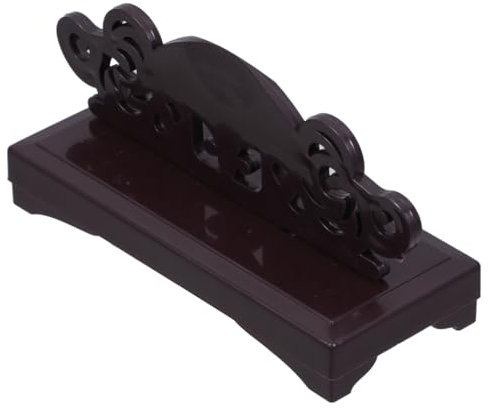 Cabilock Chinese Fan Decorative Stand Wooden Fan Holder Easel Japanese Style Small Display Rack Presentation Desktop Display Base for Home and Party