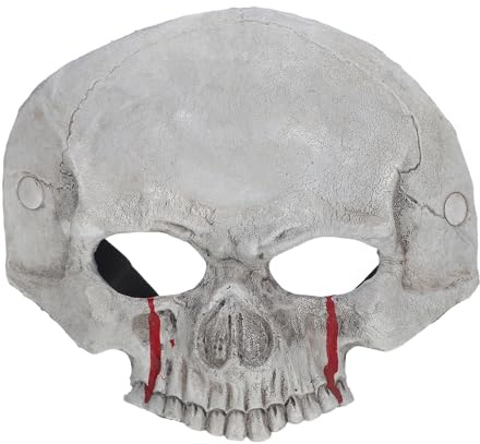 Ciieeo Masque De Squelette Pour Halloween Demi-masque De Crâne Masque Mousse Pour Cosplay Et Fête Accessoire Effrayant Et Réaliste