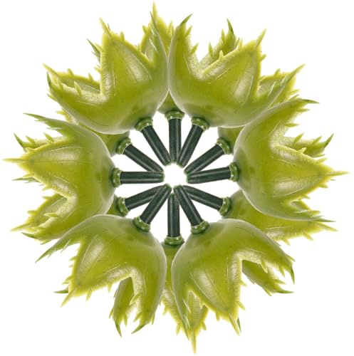 NIYANGLE 100 Pezzi Sepali di Fiori in Plastica per Articoli Fai da Te, Calici di Rosa Artificiali Realistici, Materiale Comodo da Trasportare per Ragazzo Ragazza