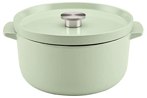KitchenAid Enameled Cast Iron Dutch Oven/Casserole, 6 Quart, Pistachio