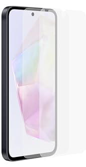 Samsung Screen Protector Smartphone EF-UA356 für das Galaxy A35 5G, 2 Display-Schutzfolien, Durchsichtig, Kratzfest, Anti-Fingerabdruck, Schutz, Transparent