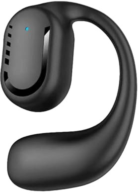 5.3 - Auriculares inalámbricos con una sola oreja, batería grande, sonido estéreo abierto, estilo empresarial, sin dolor por el uso prolongado, distancia de transmisión de 10 m