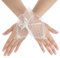 Spitze Handschuhe Fingerlose Weiß Damen Transparente Fingerlose Netzhandschuhe, Fingerlose Damen-Kurzschleifen, Mädchen Maskerade Spitzenhandschuhe, Tanz, Cosplay für Elegante Halloween-Teeparty