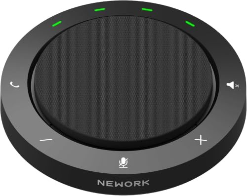 Conference Speakerphone - 2 AI Noise Reduction Mics, 360° Voice Pickup