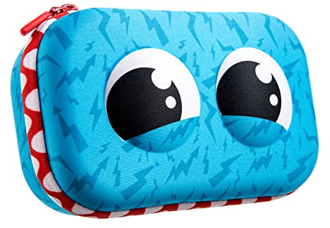 ZIPIT Wildlings Federmäppchen für Jungen, Großes Mäppchen für die Schule, Organizer-Etui für Kinder, Federmappe Blau