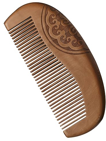 KAILIKETIY Peigne Bois à Dents Fines Peigne Démêlant Chinois Pour Femmes Accessoire De Style Soin Capillaire Naturel