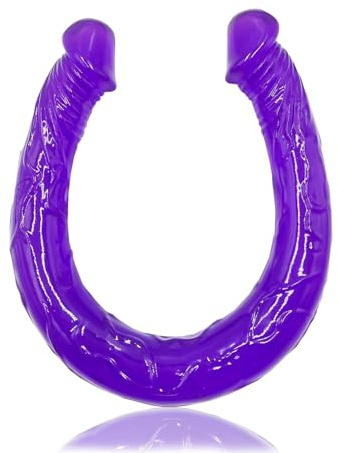 Godemiché double extrémité super long de 18,1 pouces, godes double face souples et flexibles, pénis double dong, gode réaliste, plug anal pour femmes, hommes,couple,double gode étanche