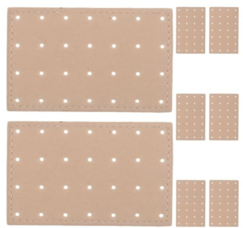 DEARMAMY Présentoir à Boucles D'oreilles pour Clous, Lot de 8 Plaques 8x5 Cm en Tissu Robuste, Organisateur Portable et Lavable pour Rangement Bijoux et Voyages, Accessoire Minimaliste