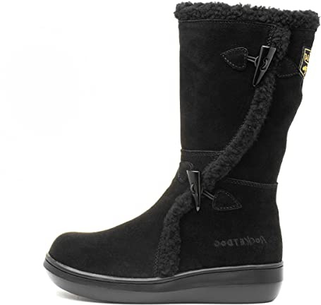 Rocket Dog Women's Slope Long Boots, Black Suede, 6 UK