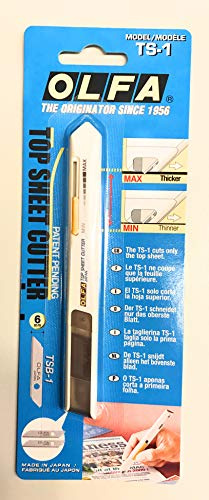 Cutter de précision Olfa avec ressort intégré pour stabiliser la pression de coupe sur la lame, utilisé pour la coupe – Code TS-1