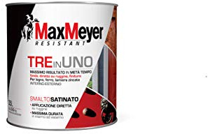 MaxMeyer Smalto satinato all'acqua 3 in 1 BIANCO PANNA 0,5 L