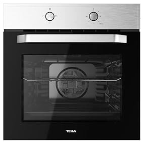 Four multifonction Teka de 72 l, 2 593 W, acier inoxydable inoxydable, électrique, ventilation dynamique, éclairage intérieur, commandes escamotables