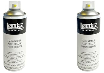 Liquitex Professional Gloss Spray Varnish, 400 ml (Pack of 2)