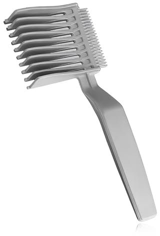 HSIXHAF Pettine da parrucchiere 1 pezzo per uomo,dissolvenza,stile appositamente progettato,ausilio professionale per tagliare i capelli,posizionamento curvo,styling della barba e basette sviluppate
