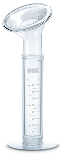 NUK Soft und Easy Handmilchpumpe aus PP, manuelle Kolbenpumpe mit extra weichem Silikonkissen, BPA-frei