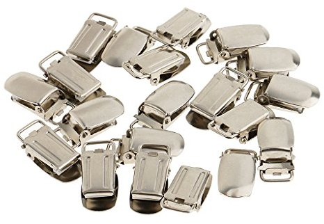 20 stycken nappar hängslen klämmor 15 mm