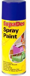 3 x SupaDec Sprühfarbe, 400 ml, Blau