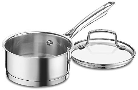 Cuisinart 8919-14 Professional Series 1-Quart Saucepan with Cover, Stainless Steel, Mirror Finish