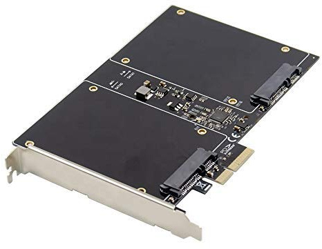 MEO 88SE9230 - Controlador RAID PCI-E X2 a 2,5 pulgadas SATA 3.0 RAID Card SSD HDD (2 puertos SATA 3.0 a tarjeta de memoria de 6 Gbps Gen 3)