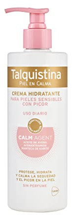 TALQUISTINA - Crema Hidratante 400ml, para Pieles con Picor, Uso Diario, Hidratación de Larga Duración, Protege y Calma la Sequedad, Apta Pieles Sensibles.