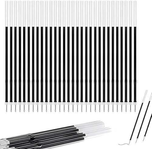 MEXRUMI 40 Stück Kugelschreiber Minen 0 7 Mm Einziehbare Stift Nachfüllungen Kugelschreiber Nachfüllungen Ersatzminen Kugelschreiber 107 Mm In Länge Kompatibel Mit Meisten Einziehbare Stifte (Blau)